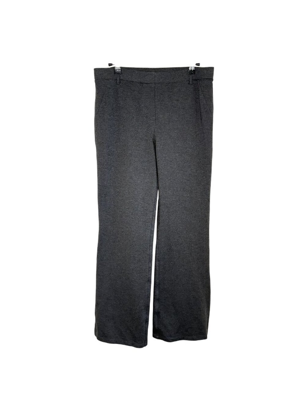 Quince Gray Heather Straight Leg Ponte Pants, M